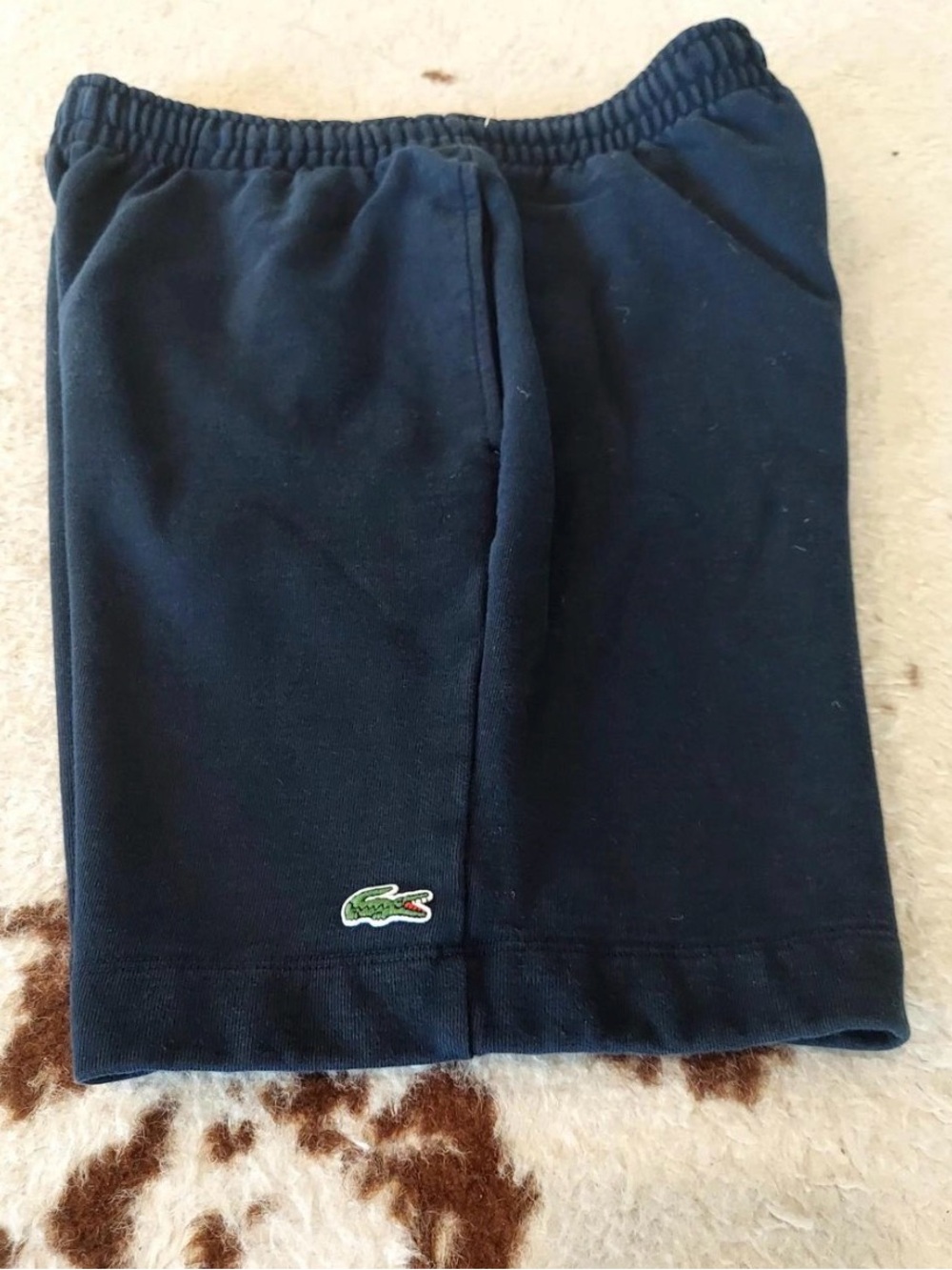 Lacoste Dark Navy Bermuda Shorts with Crocodile Patch